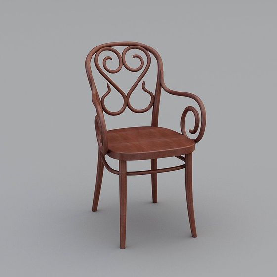 美式木色椅TON Accent Chair