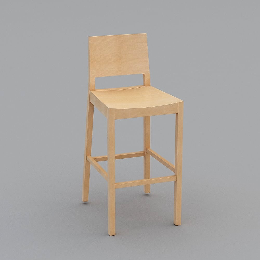 Chaise de bar en bois moderne de couleur TONNE