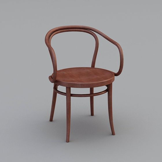 美式木色椅TON Accent Chair