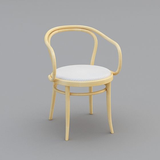 Sedia Accentata Americana Bianca TON