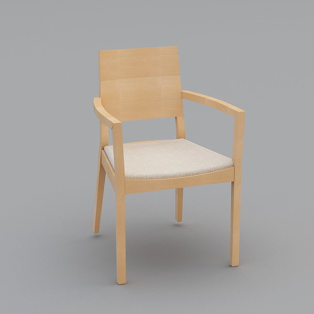 간단한 유럽 베이지 톤 액센트 의자