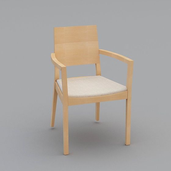 간단한 유럽 베이지 톤 액센트 의자