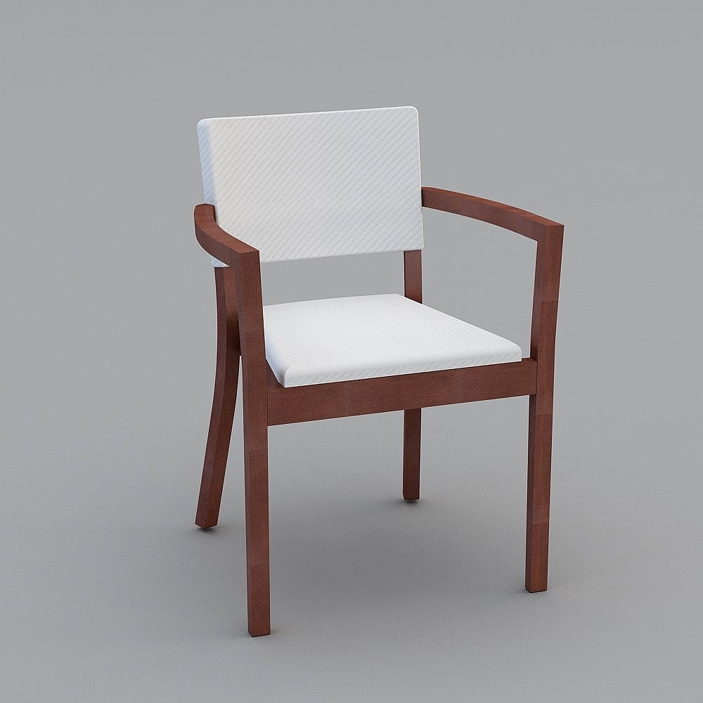 Sedia Accentata Americana Bianca TON