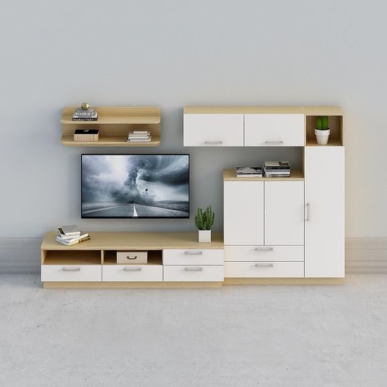 Minimalist TV Cabinet 3D Model