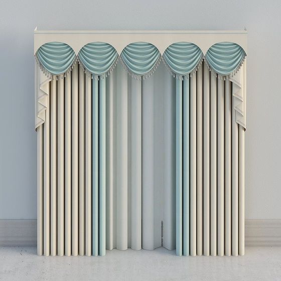 Elegant Curtain 3D Model for Modern Interiors