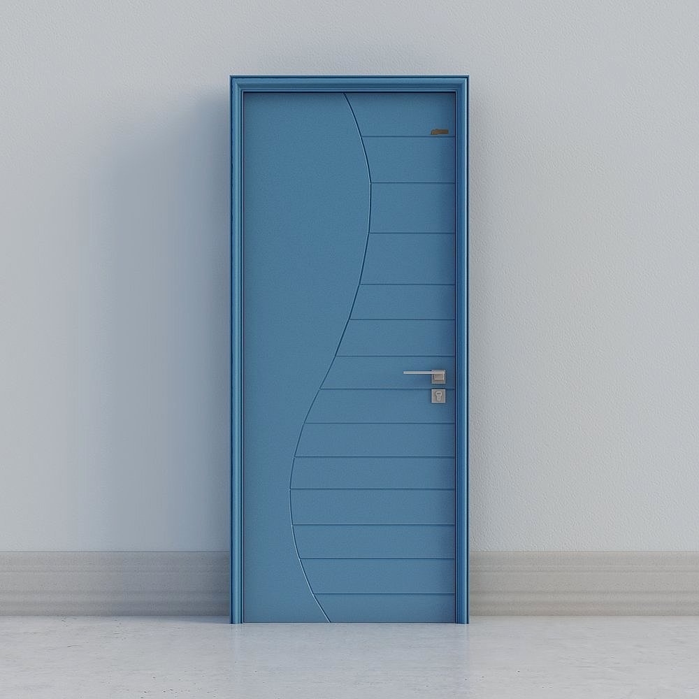 modern blue door