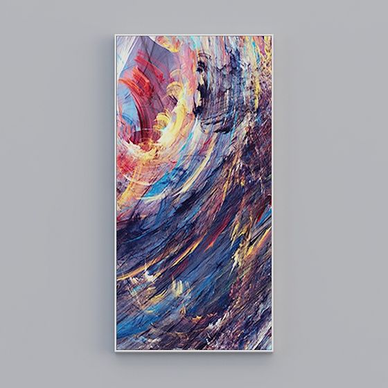 Abstract Vortex 3D Model - Colorful Digital Art