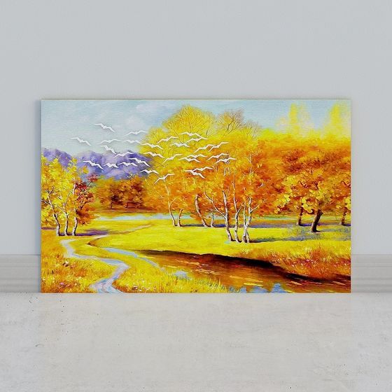 Low Poly Autumn Forest 3D model