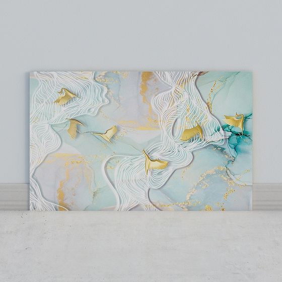 Dreamy Lakeside Swans 3D model