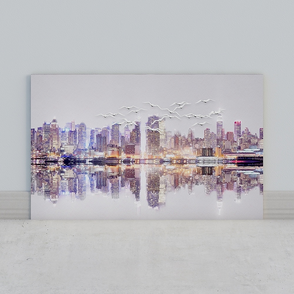 Seamless mural Allan wall cloth post-modern Chinese style Nordic