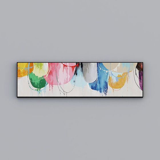 Color Vortex Frame 3D Model for Artists