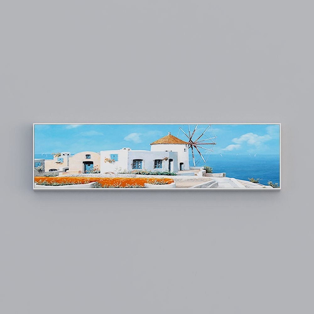Mouton residence - Mediterranean-decorative painting-blue sea br