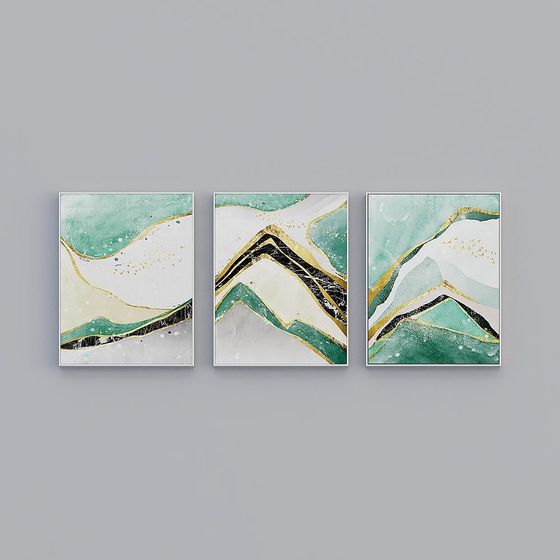 Abstract Mountain 3D Model for Creative Works