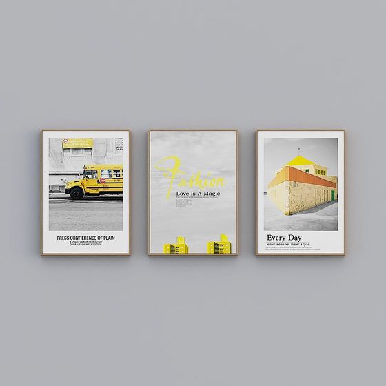 Urban Poster 3D Model Collection