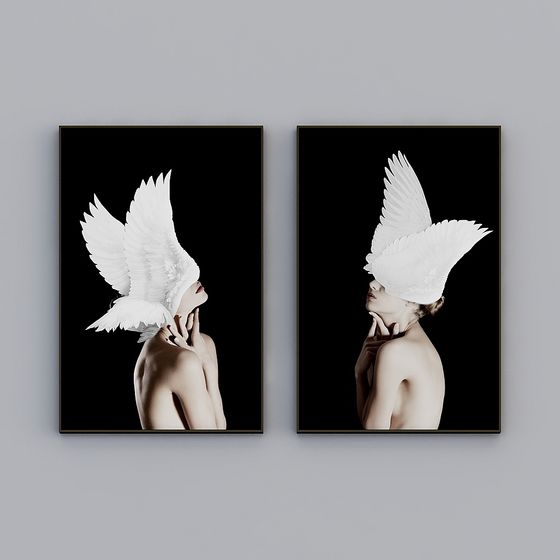 Angel Wings 3D model - Low Poly | High Detail