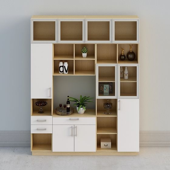 【풀 하우스에 사용자 정의]-현대적인 백색 나무는 북유럽 와인 장 sideboard-sideboard,조합 37-0