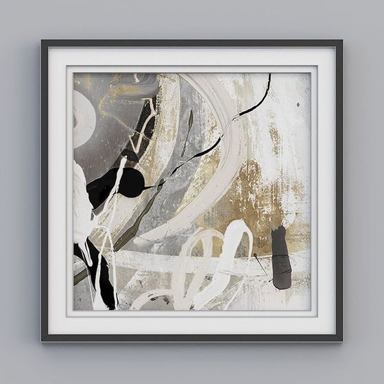 Abstract Art Frame 3D model for Creative Projects