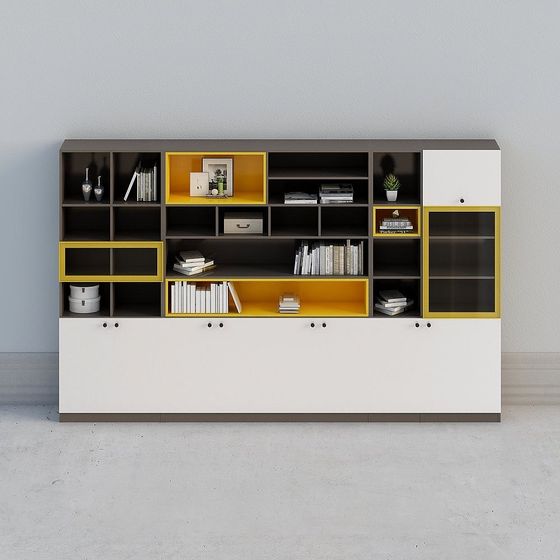 [การปรับแต่งบ้านทั้งหลัง] - ตู้หนังสือสีเหลืองพริมโรสแบบนอร์ดิกทันสมัย