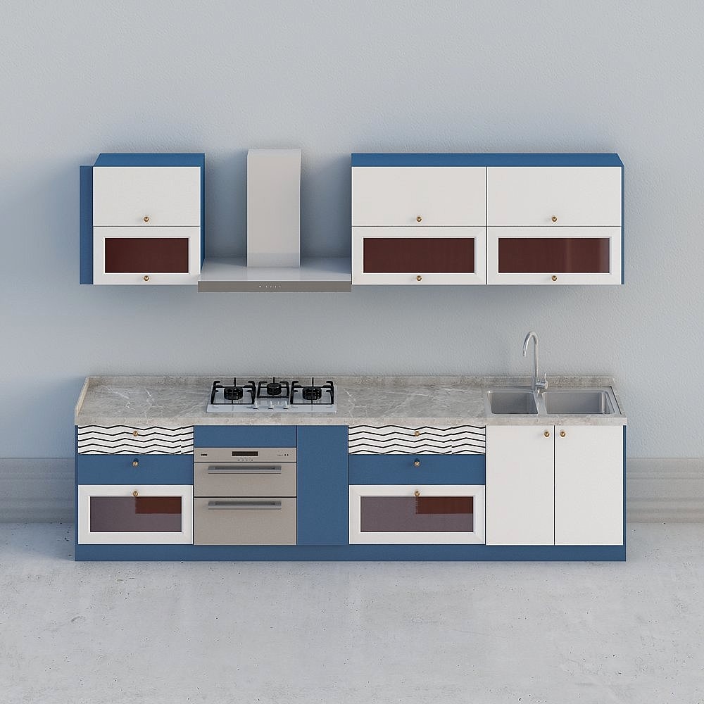Colorful Geometric Modern Luxury Color Block Cabinets - 2