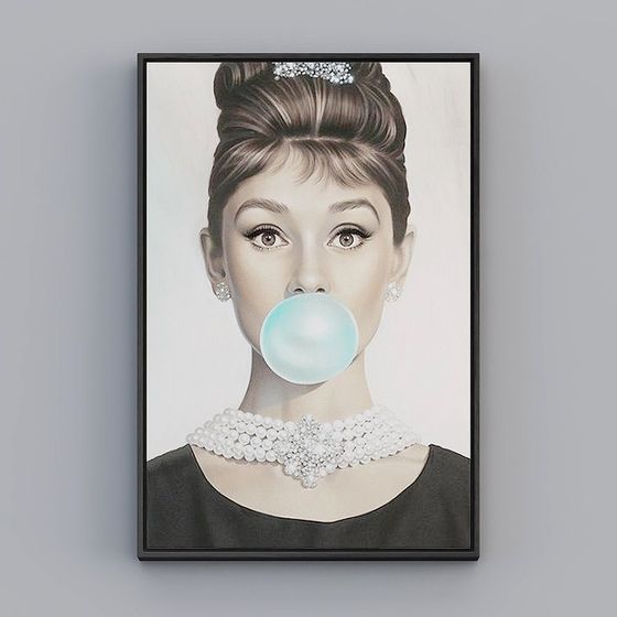 Retro Bubblegum Girl 3D model