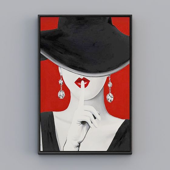 Elegant Low-Polygon 3D Character Model