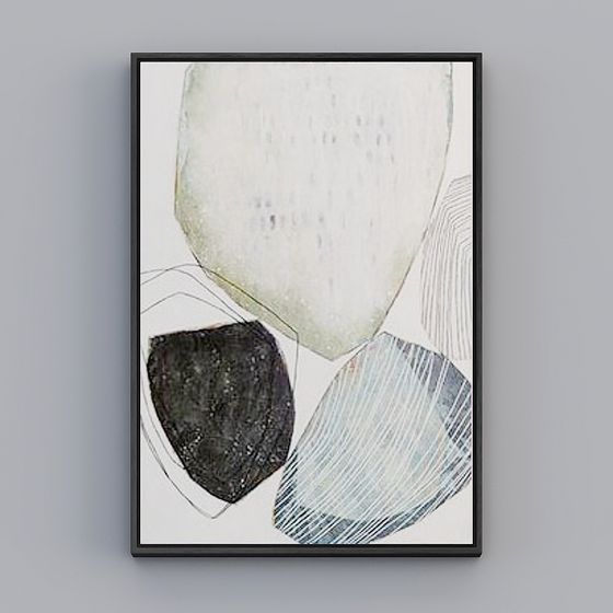 Abstract Frame 3D Model for Modern Art