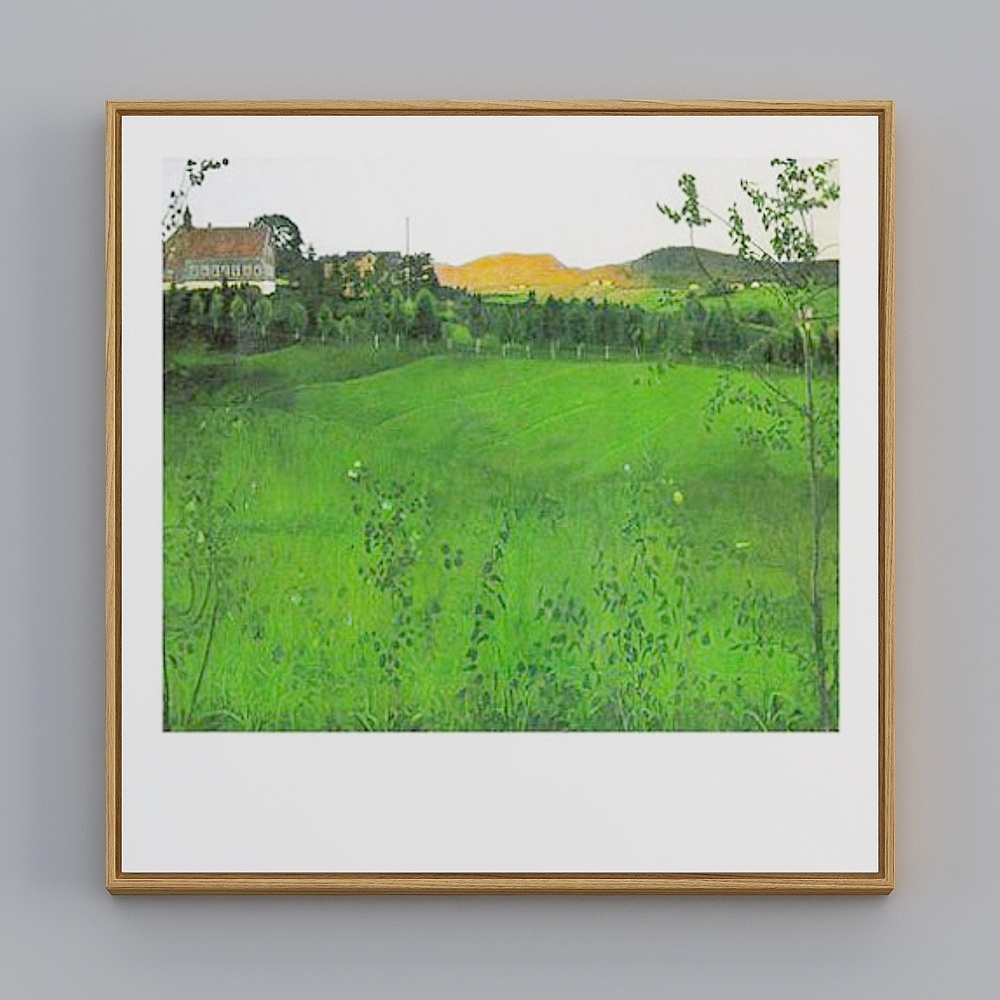 Countryside Canvas Low Poly 3D model