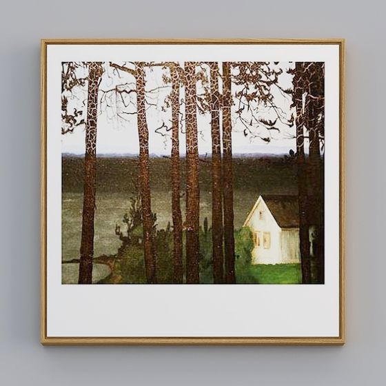 Serene Forest Cabin 3D model