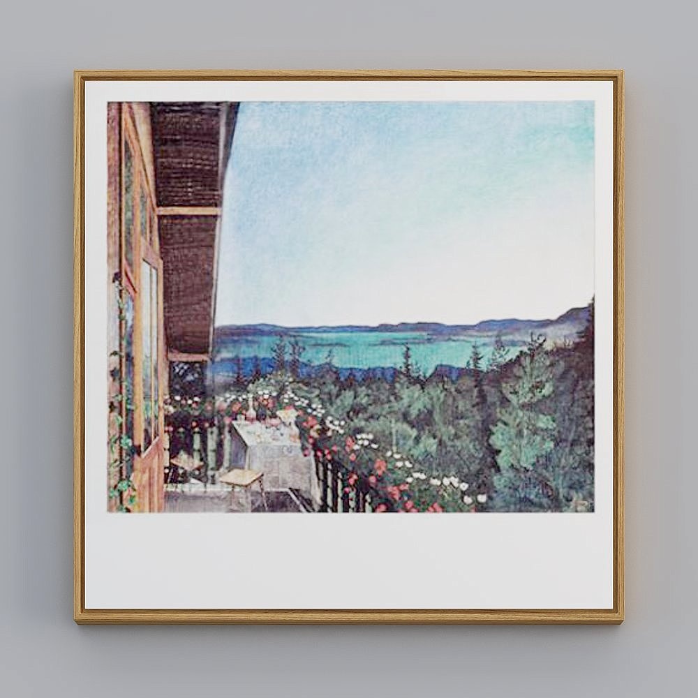 飾畫聯盟-現代文藝-單幅正方形-裝飾畫-SB054