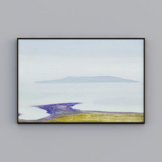 Mist Sea Island 3D model - Modern Abstract Art