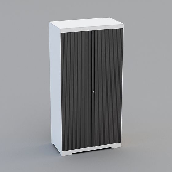 Modern Low-Poly Storage Cabinet 3D model