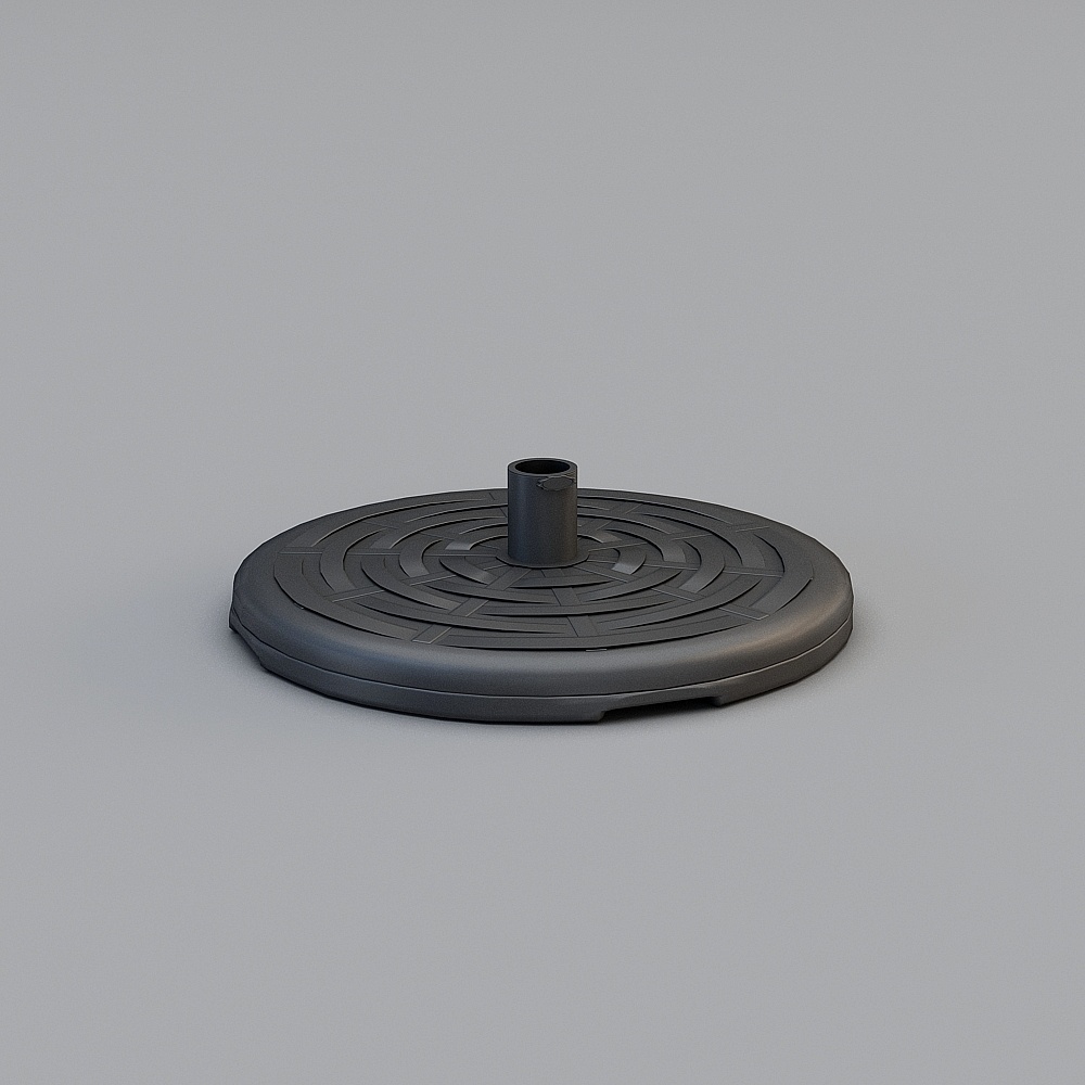 Detailed Umbrella Base 3D model