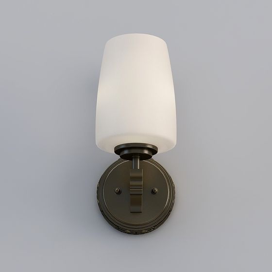 Charming Vintage Wall Lamp 3D model for Stylish Spaces