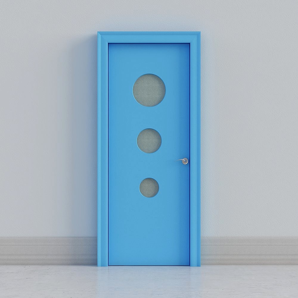 modern blue door