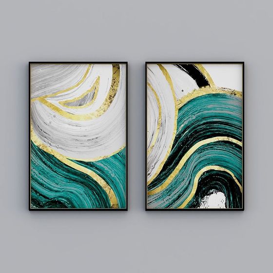 Peinture en porcelaine double cristal-Âge d'or