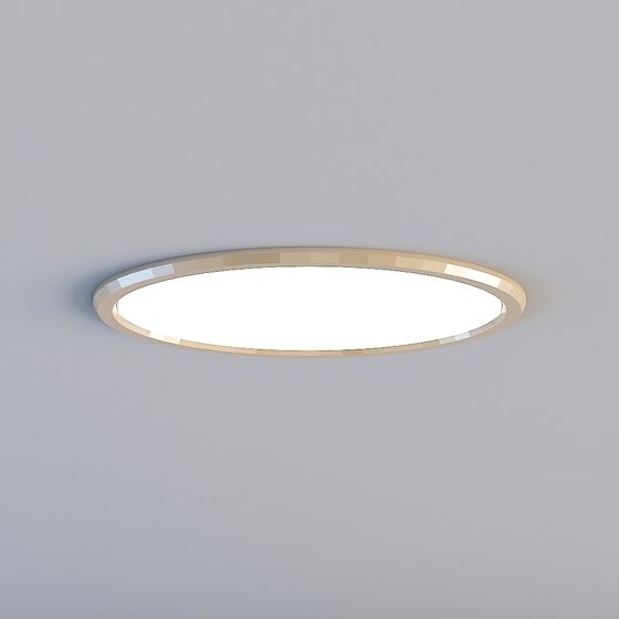 Elegant Round Ceiling Light 3D model for Modern Interiors