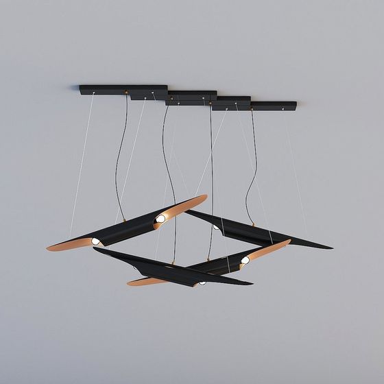 Stylish Hanging Light Fixture 3D model for Modern Spaces