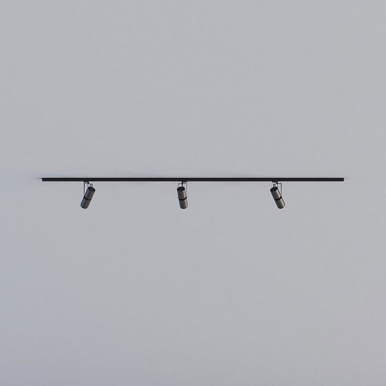 Low-Poly Track Light Bar 3D model