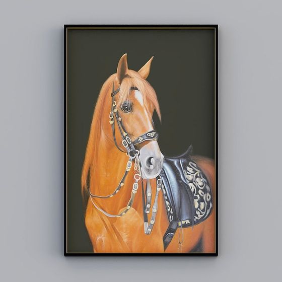 Realistic Racehorse 3D Model Design
