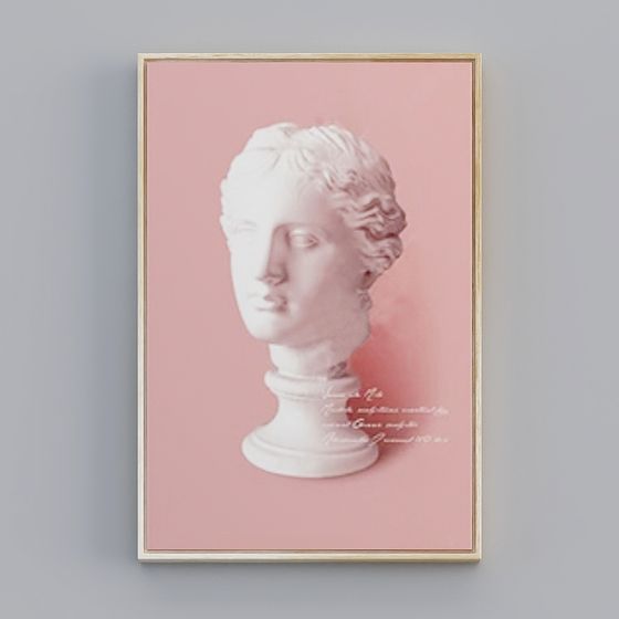 Greek Goddess Head 3D Model - Classic Meets Modern