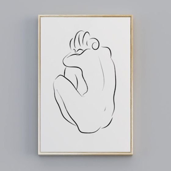 Abstract Embrace 3D model for Creative Projects