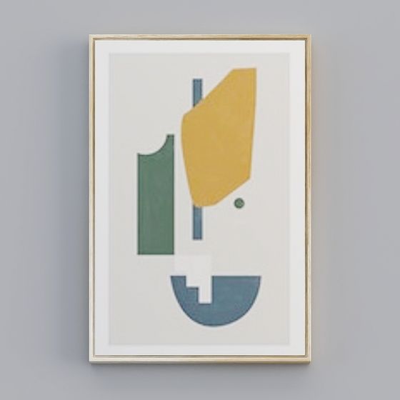 Abstract Geometric Picture Frame 3D model