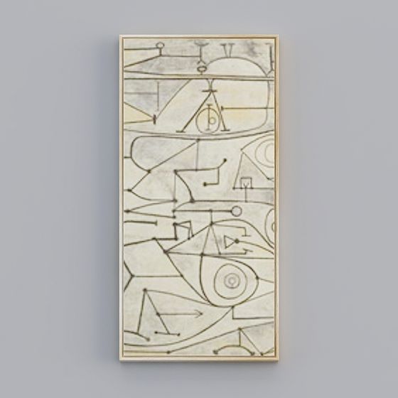 Abstract Geometric Canvas 3D model