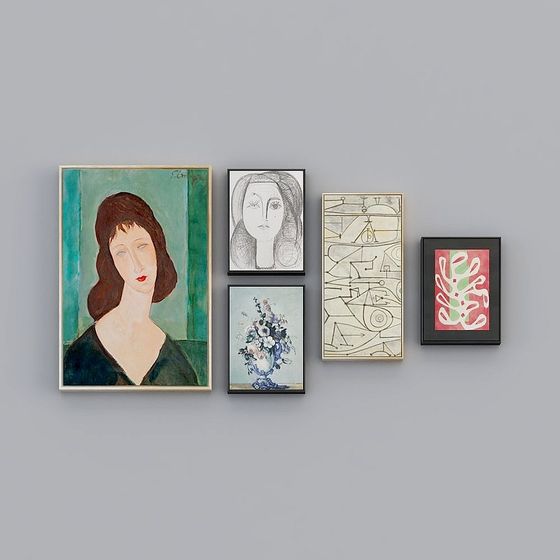 Abstract Gallery 3D model for Modern Art Enthusiasts