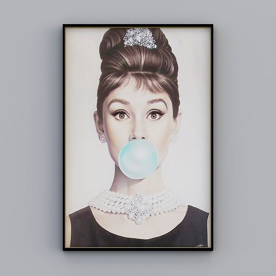 Bubble Girl 3D Model - Modern Art Inspiration