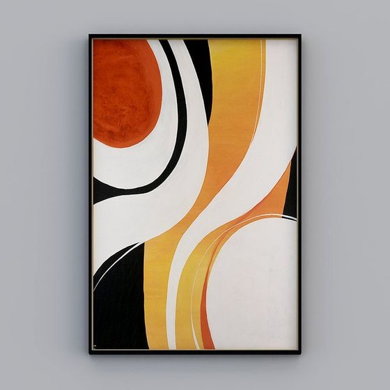 Abstract 3D Art Model for Creative Projects