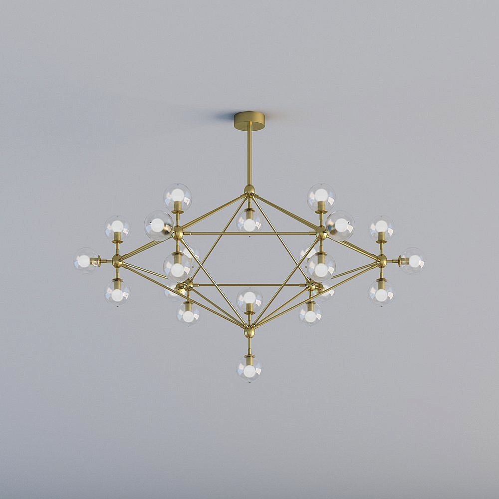 Geometric Brilliance 3D model Pendant Light