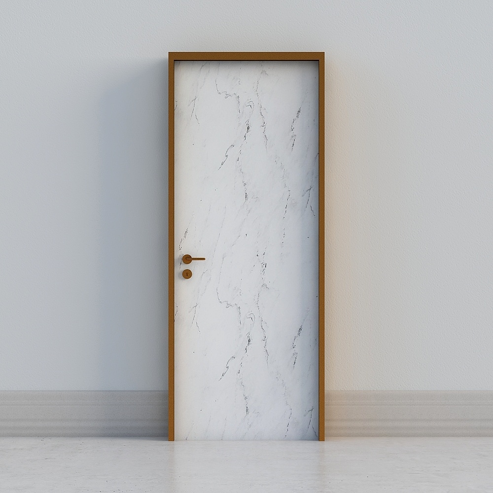 Nuovo bordo in alluminio dorato stretto