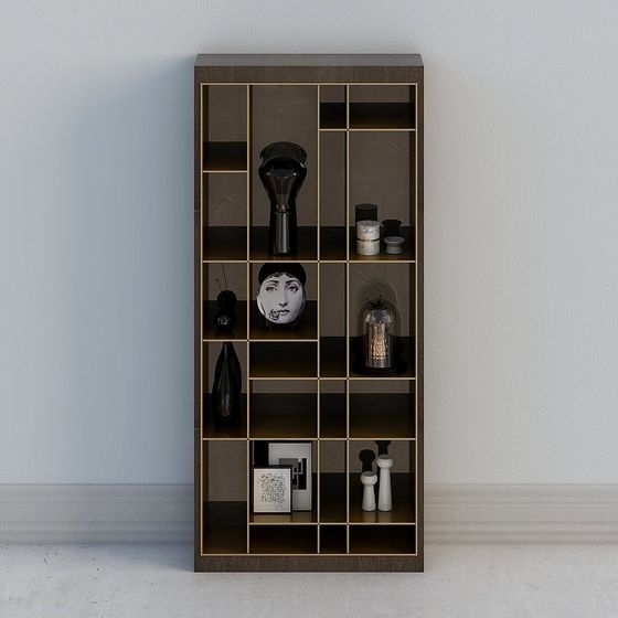 Stylish Urban Bookshelf 3D model for Modern Interiors