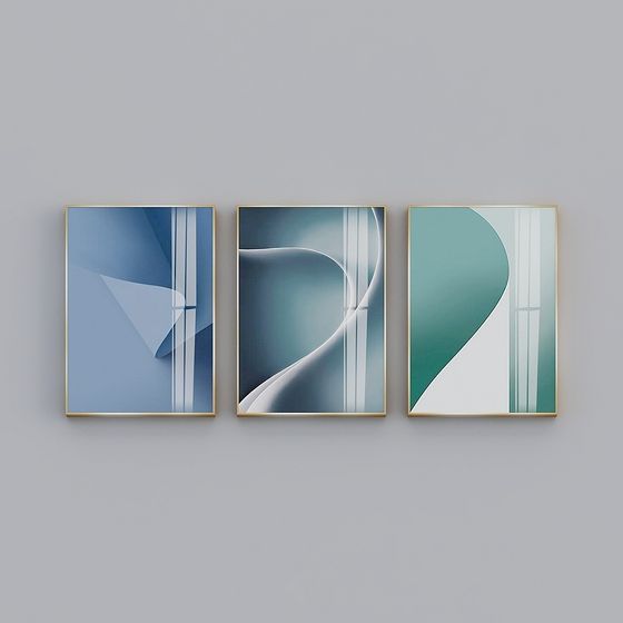 Abstract Geometric Frame 3D model